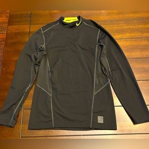 Nike Pro Dri-Fit Swoosh Logo Mesh Long Sleeve Shirt Slim Fit Men’s Size M